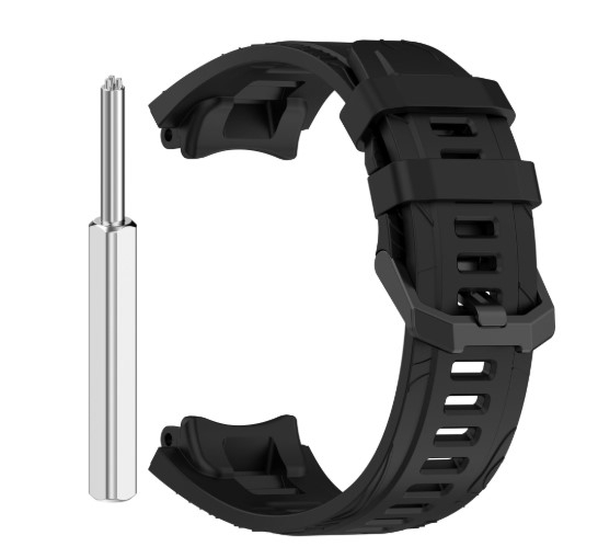 Bratara din silicon compatibil Amazfit T-REX 3 - Negru, PHN Mag [2]
