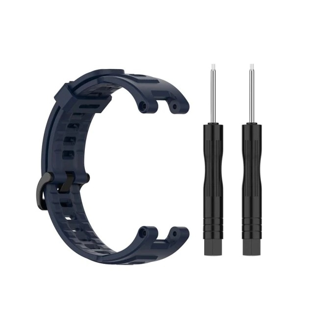 Bratara din silicon compatibil Amazfit T-REX - Bleumarin [1]