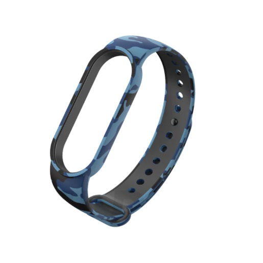 Bratara din silicon, compatibil Xiaomi Mi Band 5 / Mi Band 6, Albastru Blue Army [1]