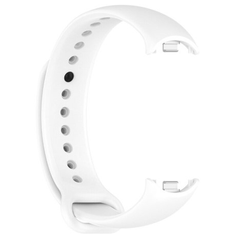 Bratara din silicon cu PIN de Metal, compatibil Xiaomi Mi Band 8/9, PHN Mag, Alb [1]