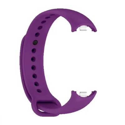 Bratara din silicon cu PIN de Metal, compatibil Xiaomi Mi Band 8/9, PHN Mag, Mov [1]