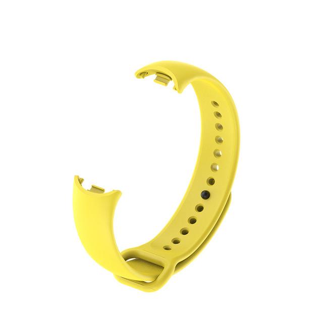 Bratara din silicon cu PIN de Metal, compatibil Xiaomi Mi Band 8/9, PHN Mag, Galben [1]