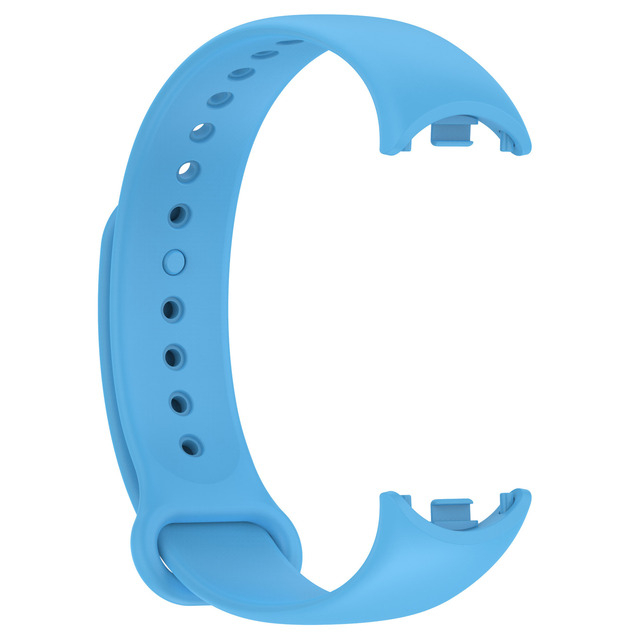 Bratara din silicon cu PIN de Metal, compatibil Xiaomi Mi Band 8/9, PHN Mag, Teal Blue / Albastru deschis [1]