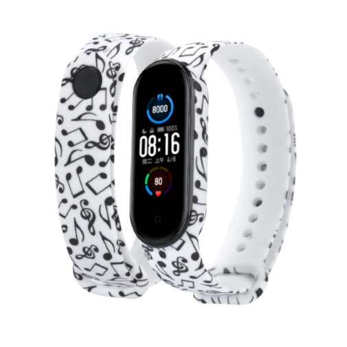 Bratara din silicon, pentru Xiaomi Mi Band 5, 6 - Cheia Sol. [4]