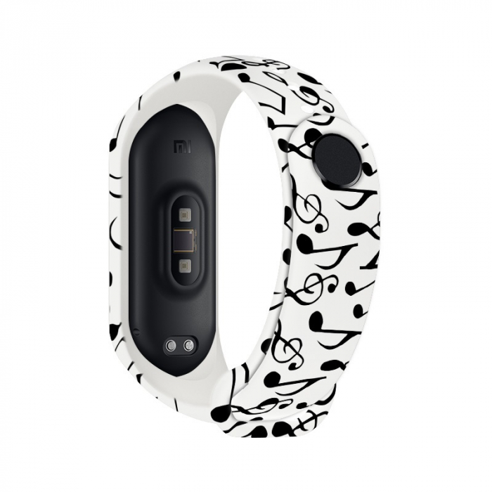 Bratara din silicon, pentru Xiaomi Mi Band 5, 6 - Cheia Sol. [2]