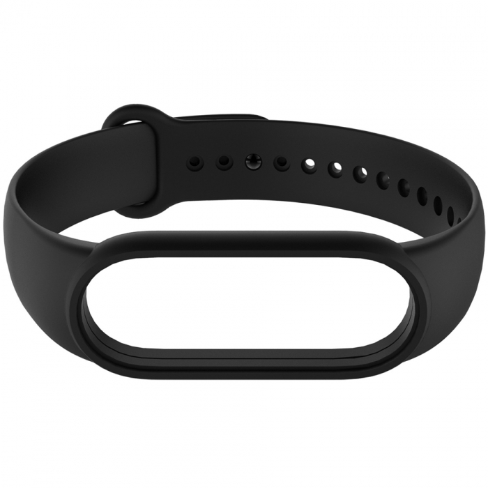 Bratara din silicon, pentru Xiaomi Mi Band 7, Negru [2]