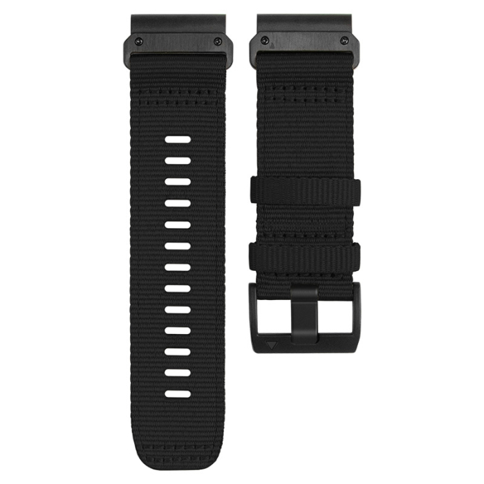 Bratara Quick Release 22mm din material textil pentru smartwatch 1:1 Garmin Fenix 5, Fenix 6, Fenix 7, Fenix 6 Pro, Fenix 6 Pro Sapphire Edition, Forerunner 935, Forerunner 945,PHN Mag - Negru [2]