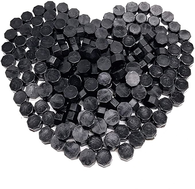 Set Ceara Negru mat pentru sigiliu invitatie nunta botez - 100 buc/pachet [3]
