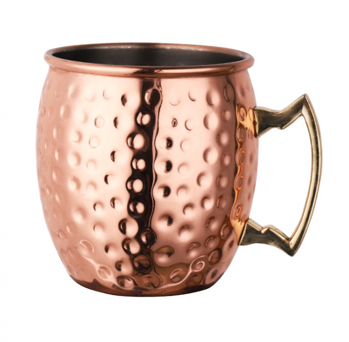 Cana/Halba din Inox cu maner auriu, Aramiu 550ml [1]