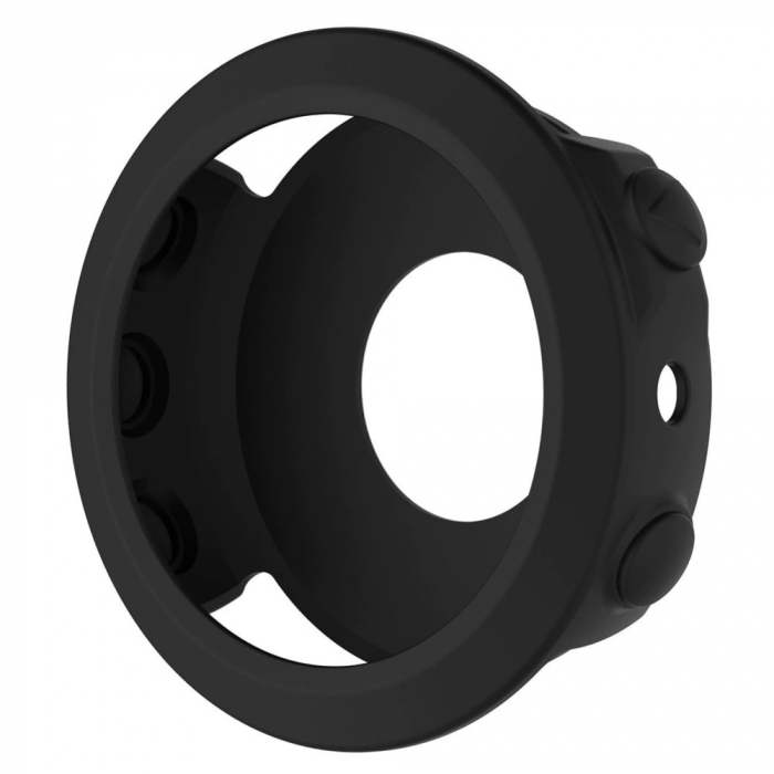 Carcasa de protectie din silicon compatibila Garmin Fenix 5, protectie smartwatch, negru. [1]