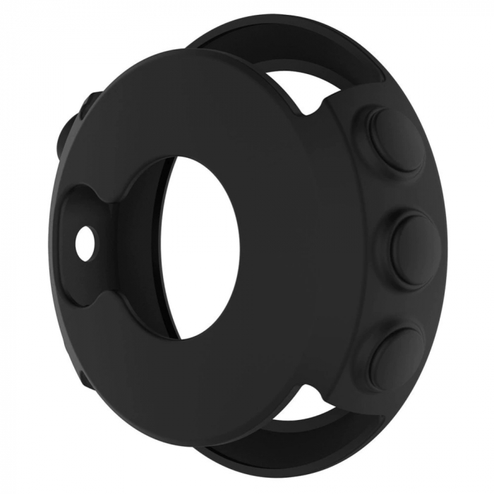 Carcasa de protectie din silicon compatibila Garmin Fenix 5, protectie smartwatch, negru. [2]