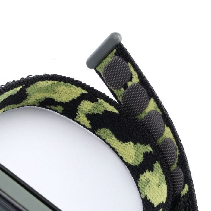 Curea Bratara Fitness compatibil Xiaomi Mi Band 3 / 4 / 5 / 6, PHN Mag, din material textil cu arici rezistenta la apa, Verde Armata [2]