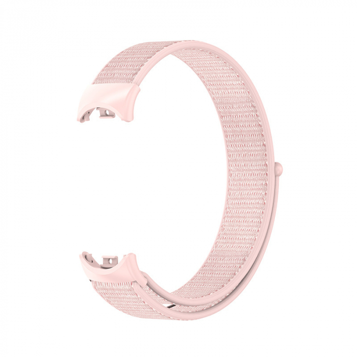 Curea Bratara Fitness compatibil Xiaomi Mi Band 8/9, PHN Mag, din material textil cu arici rezistenta la apa, Roz [1]