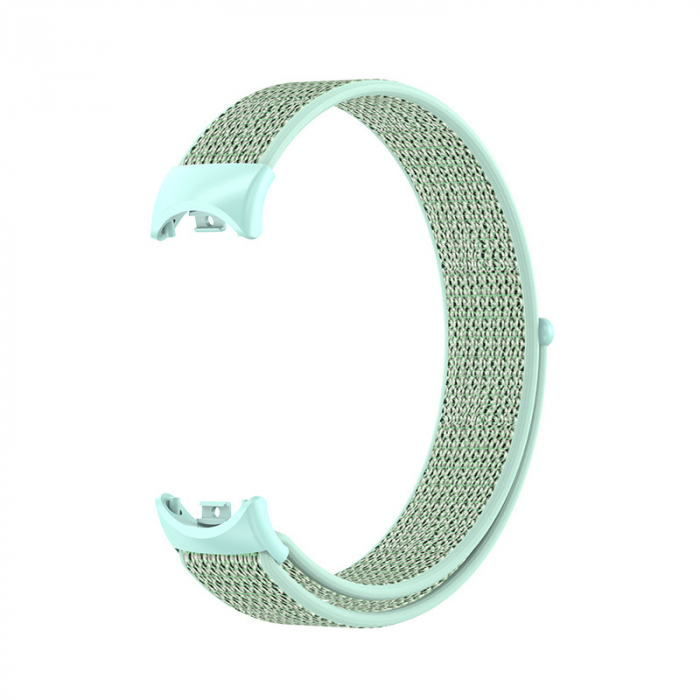 Curea Bratara Fitness compatibil Xiaomi Mi Band 8/9, PHN Mag, din material textil cu arici rezistenta la apa, Verde [1]