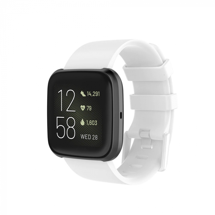 Curea Bratara pentru Fitbit Versa / Versa 2 / Lite , marimea S , Alb [1]