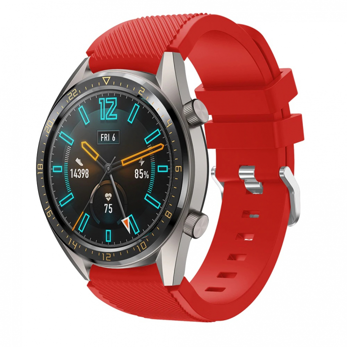 Curea Bratara Quick Release pentru smartwatch Samsung Gear S3 / Frontier , 20 mm , Rosu [4]