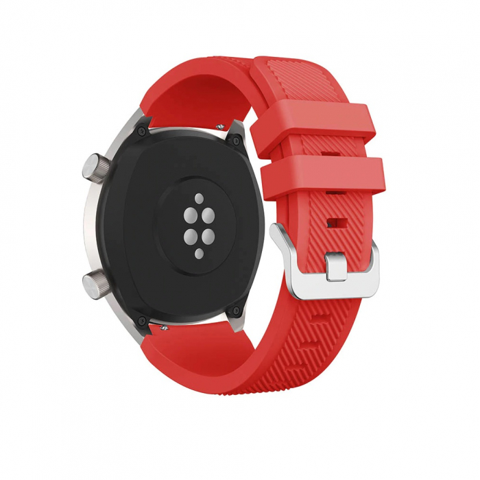 Curea Bratara Quick Release pentru smartwatch Samsung Gear S3 / Frontier , 20 mm , Rosu [3]