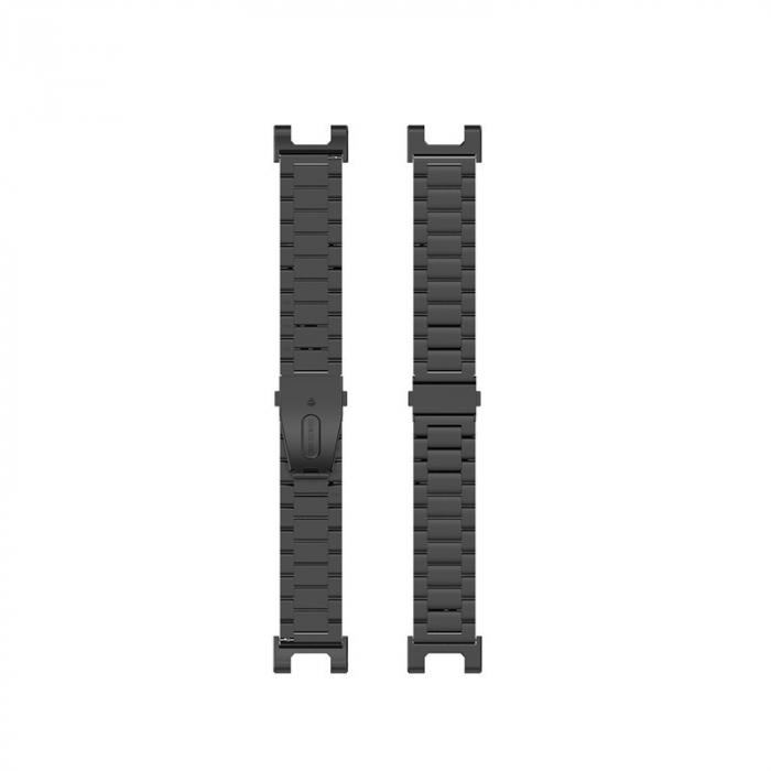 Curea compatibil Amazfit T-REX, din otel inoxidabil, Negru [5]