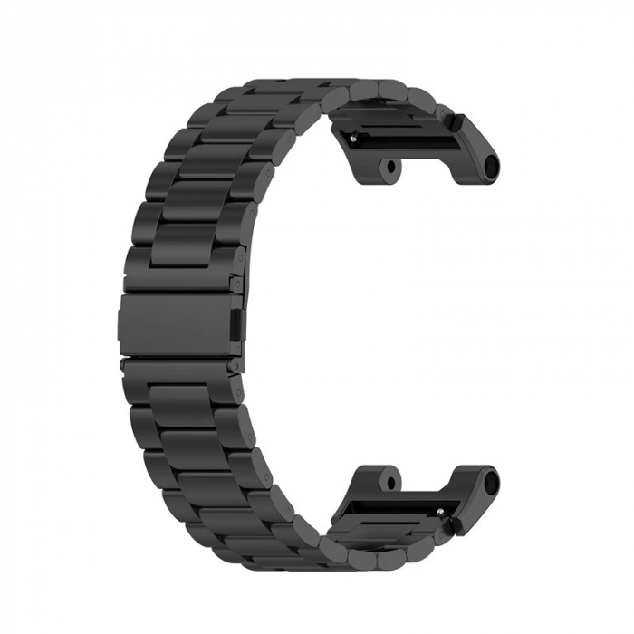 Curea compatibil Amazfit T-REX, din otel inoxidabil, Negru [1]