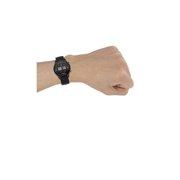 Curea compatibila 22 mm Xiaomi Mi Watch smartwatch, din silicon, Negru, Quick Release [5]