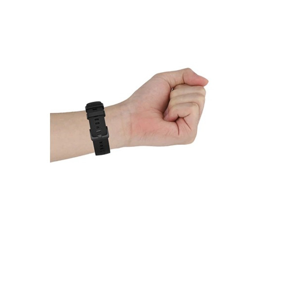 Curea compatibila 22 mm Xiaomi Mi Watch smartwatch, din silicon, Negru, Quick Release [4]