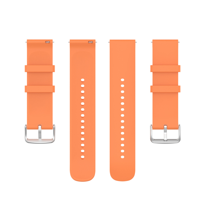 Curea compatibila Amazfit GTR 3, Amazfit GTR 3 PRO, Amazfit GTR 4, Amazfit GTR 2, Amazfit BIP5, 22 mm, silicon, Quick Release, Portocaliu [2]