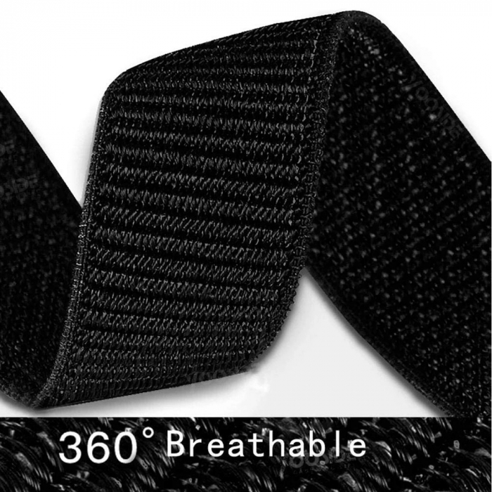 Curea compatibila Amazfit T-REX, din material textil cu arici, Negru, Quick Release [5]