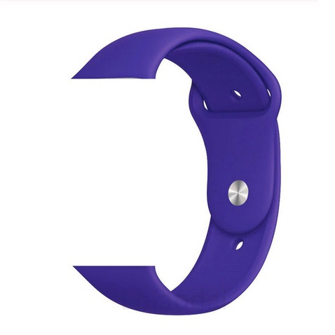 Curea compatibila cu Apple Watch 1 2 3 4 5 , Bratara Sport, Silicon, 38mm, Mov [3]