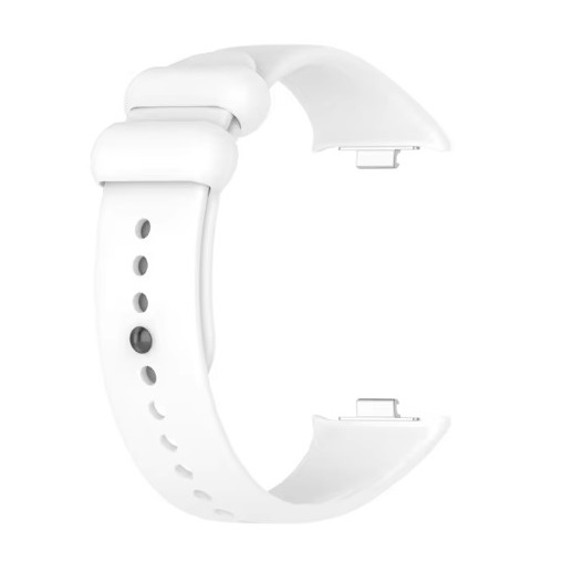 Curea de silicon compatibilă Xiaomi Mi Band 8 Pro, brățară de înlocuire, accesoriu bandă sport, PHN Mag, Alb [1]