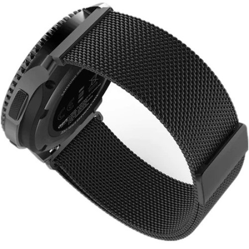 Curea metalica PHN Mag® cu prindere magnetica compatibil cu smartwatch Amazfit BIP, Samsung Galaxy Active 2, Gear S2, Galaxy Watch 42,20 mm, Quick Release, Negru [4]