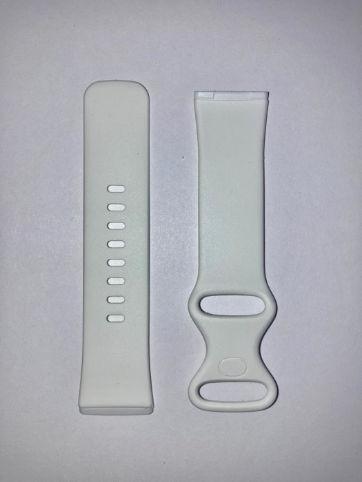 Curea silicon compatibil Fitbit Versa 3 - L, Alb, Quick Release [1]