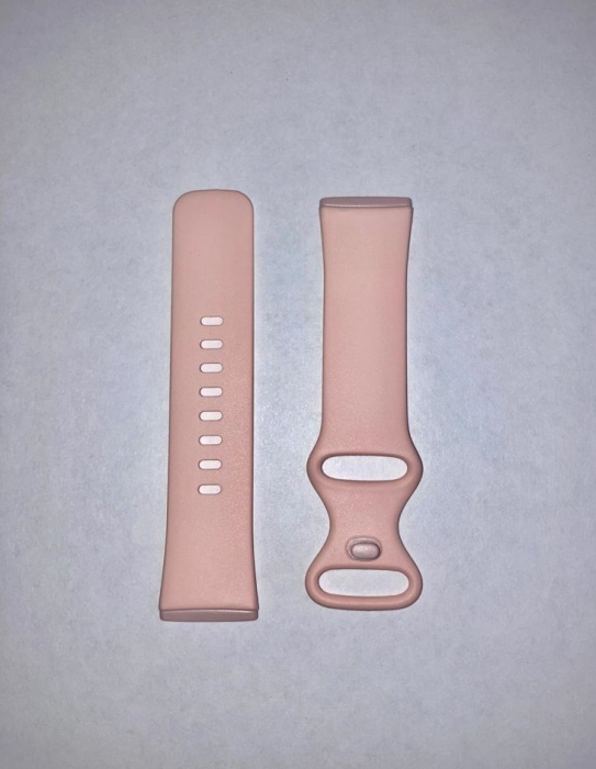 Curea silicon compatibil Fitbit Versa 3 - S, Roz, Quick Release [1]