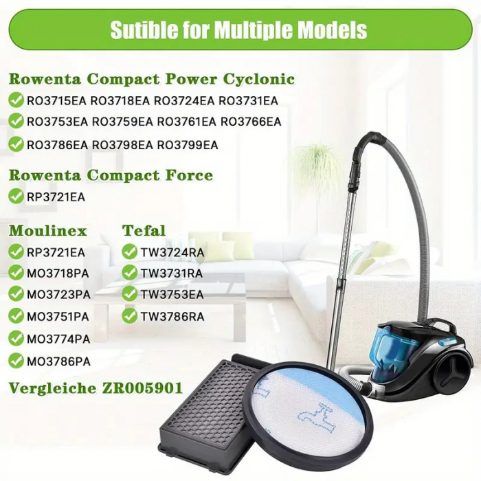 Filtru aer și apă compatibil Rowenta RO3731EA ZR005901 [2]