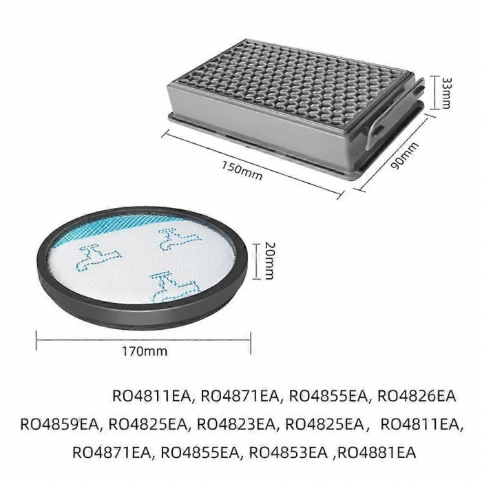 Filtru de aer și apă compatibil aspirator Rowenta RO4811EA, RO4871EA, RO4855EA, RO4826EA [4]
