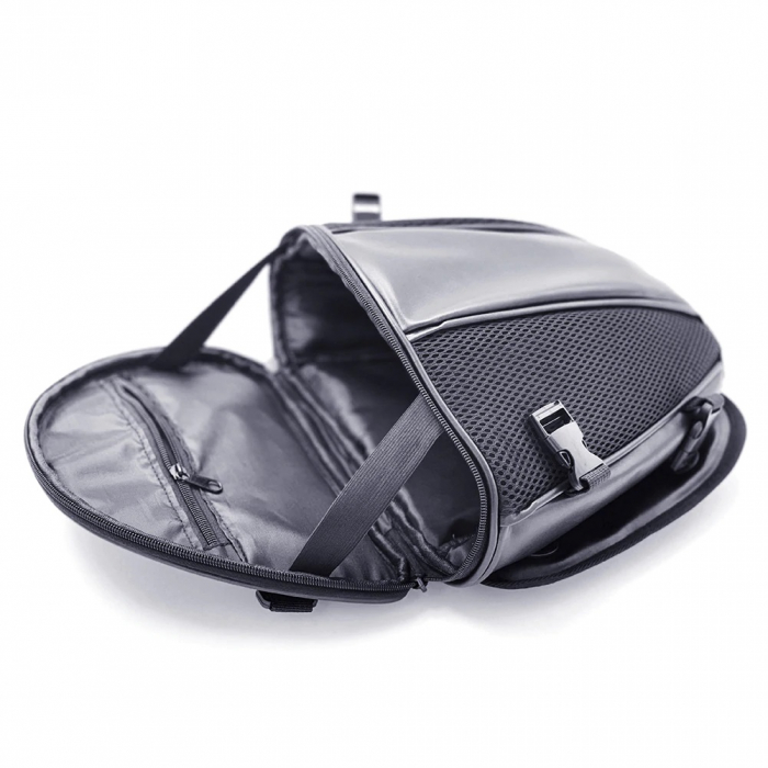 Geanta de voiaj pentru motocicleta, atv, snowboard, volum reglabil, sistem flexibil de montare, buzunare interioare, maner transport, negru [2]