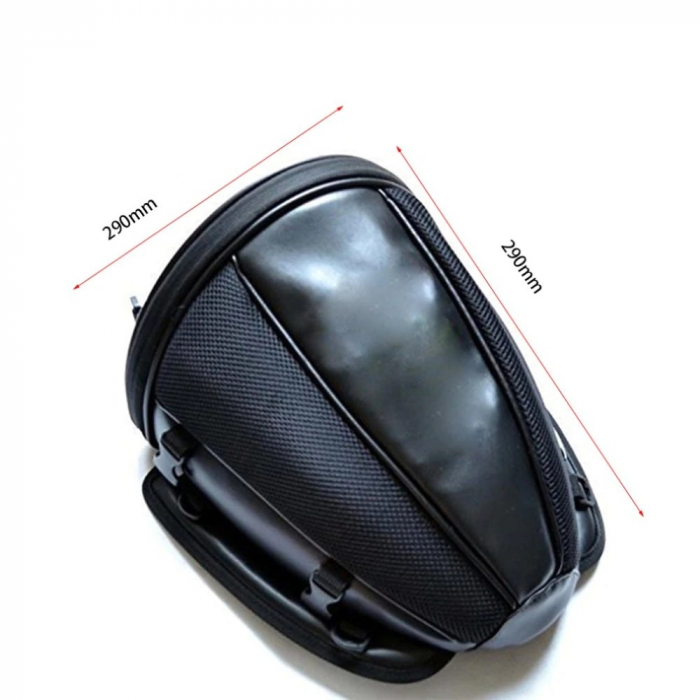 Geanta de voiaj pentru motocicleta, atv, snowboard, volum reglabil, sistem flexibil de montare, buzunare interioare, maner transport, negru [3]