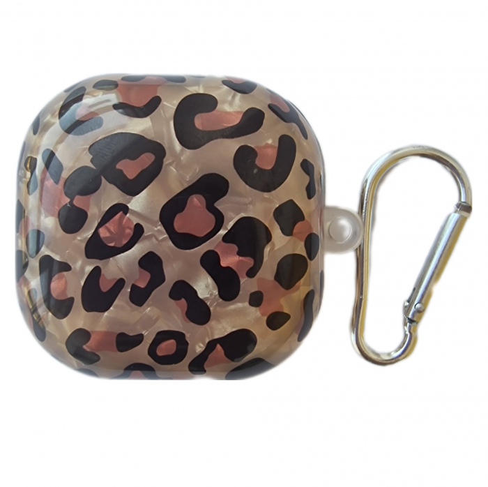 Husa protectie casti compatibila cu Samsung Galaxy Buds Live / Pro / Buds 2 / Buds 2 Pro - animal print leopard [2]