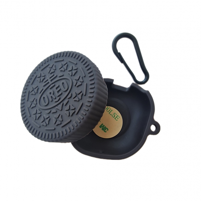 Husa protectie casti compatibila cu Samsung Galaxy Buds Live / Pro / Buds 2 / Buds 2 Pro - Biscuit Oreo [2]