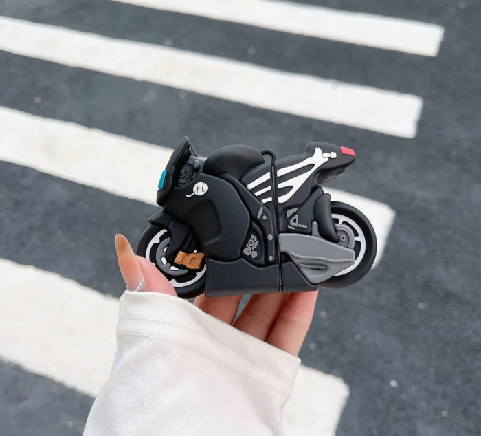 Husa protectie casti compatibila cu Samsung Galaxy Buds Live / Pro / Buds 2 / Buds 2 Pro - Motocicleta [3]