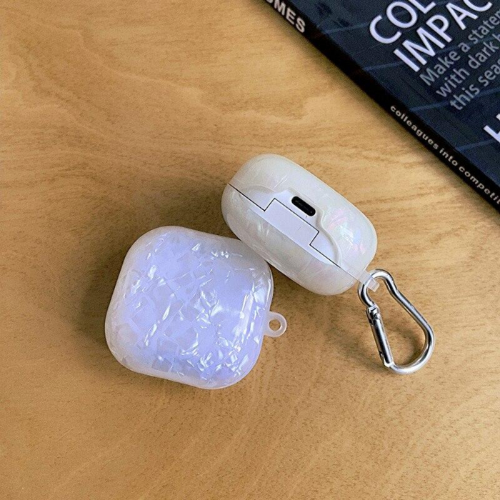 Husa protectie casti compatibila cu Samsung Galaxy Buds Live / Pro / Buds 2 / Buds 2 Pro - white shell [2]