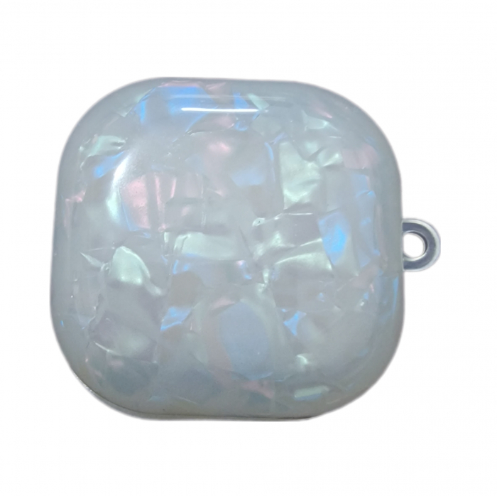 Husa protectie casti compatibila cu Samsung Galaxy Buds Live / Pro / Buds 2 / Buds 2 Pro - white shell [1]