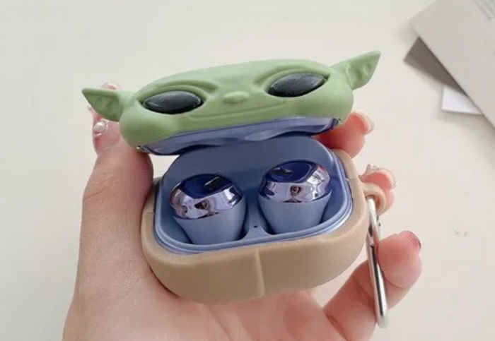 Husa protectie casti compatibila cu Samsung Galaxy Buds Live / Pro / Buds 2 / Buds 2 Pro - Yoda [2]