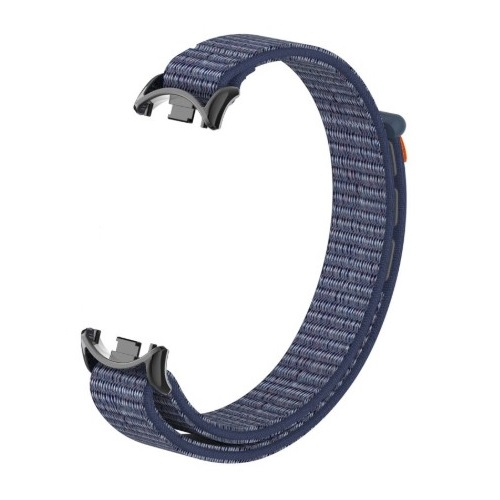 Imagine produs 	 Curea Bratara Fitness compatibila Xiaomi Mi Band 8/9, material textil cu arici, cu prindere de metal, PHN Mag, Bleumarin [1]