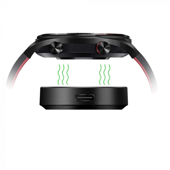 Incarcator smartwatch wireless compatibil Huawei Watch GT / GT2 / Honor magic / Honor Dream, 1 m, USB, Negru [4]