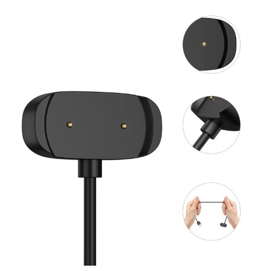 Incarcator USB pentru Amazfit T-Rex Pro si GTS 2 Mini, Negru, PHN Mag, 1 metru [2]