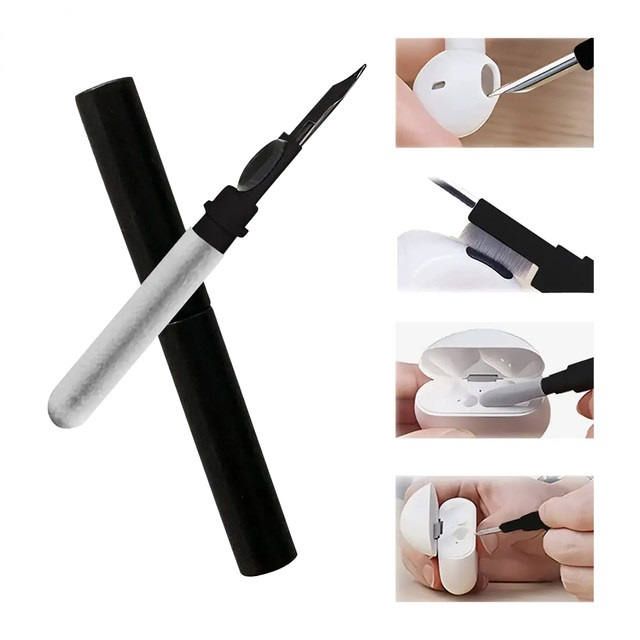 Instrument de Curatare si Ingrijire pentru Casti wireless Bluetooth / Telefon / Tableta, 3 in 1, Negru [3]