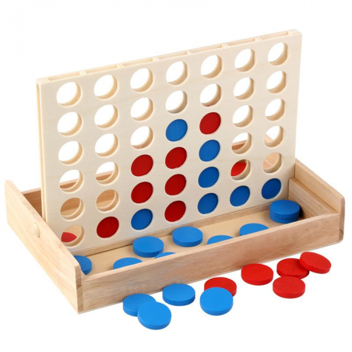 Joc 4 in linie din lemn, Montessori, +3 ani [1]