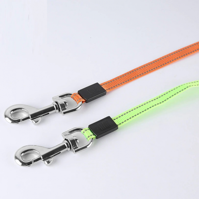 Lesa dubla retractabila cu lanterna si suport de pungi, rotire 360 de grade, 3m, din Nailon, multicolor [7]