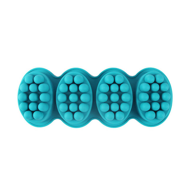 Matrita pentru turnat sapun, 4 forme ovale, sapun artizanal, sapun pentru scrub [1]