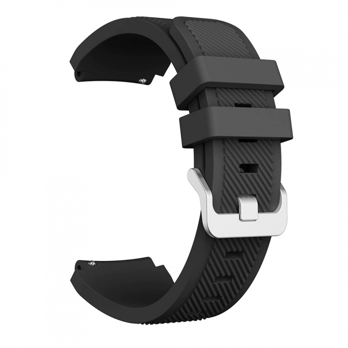 Curea Bratara Quick Release pentru smartwatch Samsung Gear S3 / Frontier , 22 mm , Negru [1]